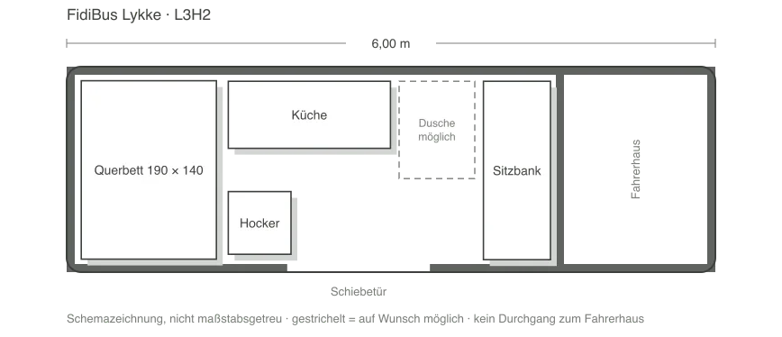 Grundriss FidiBus - Lykke